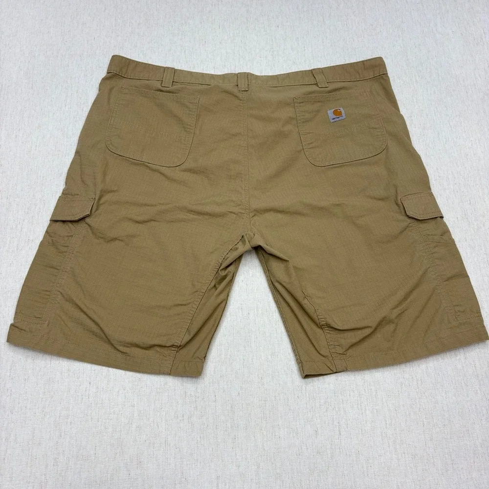 Carhartt Force Broxton Cargo Shorts Mens 48 Tan Khaki Ripstop Relaxed Fit 11